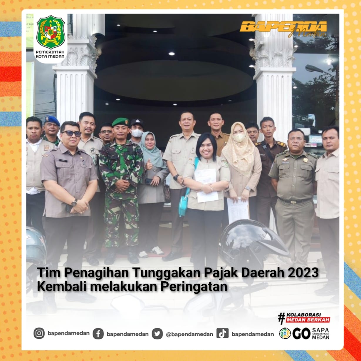 Tim Penagihan Tunggakan Pajak Daerah Tahun 2023 sedang melaksanakan kembali kegiatan penagihan tunggakan.