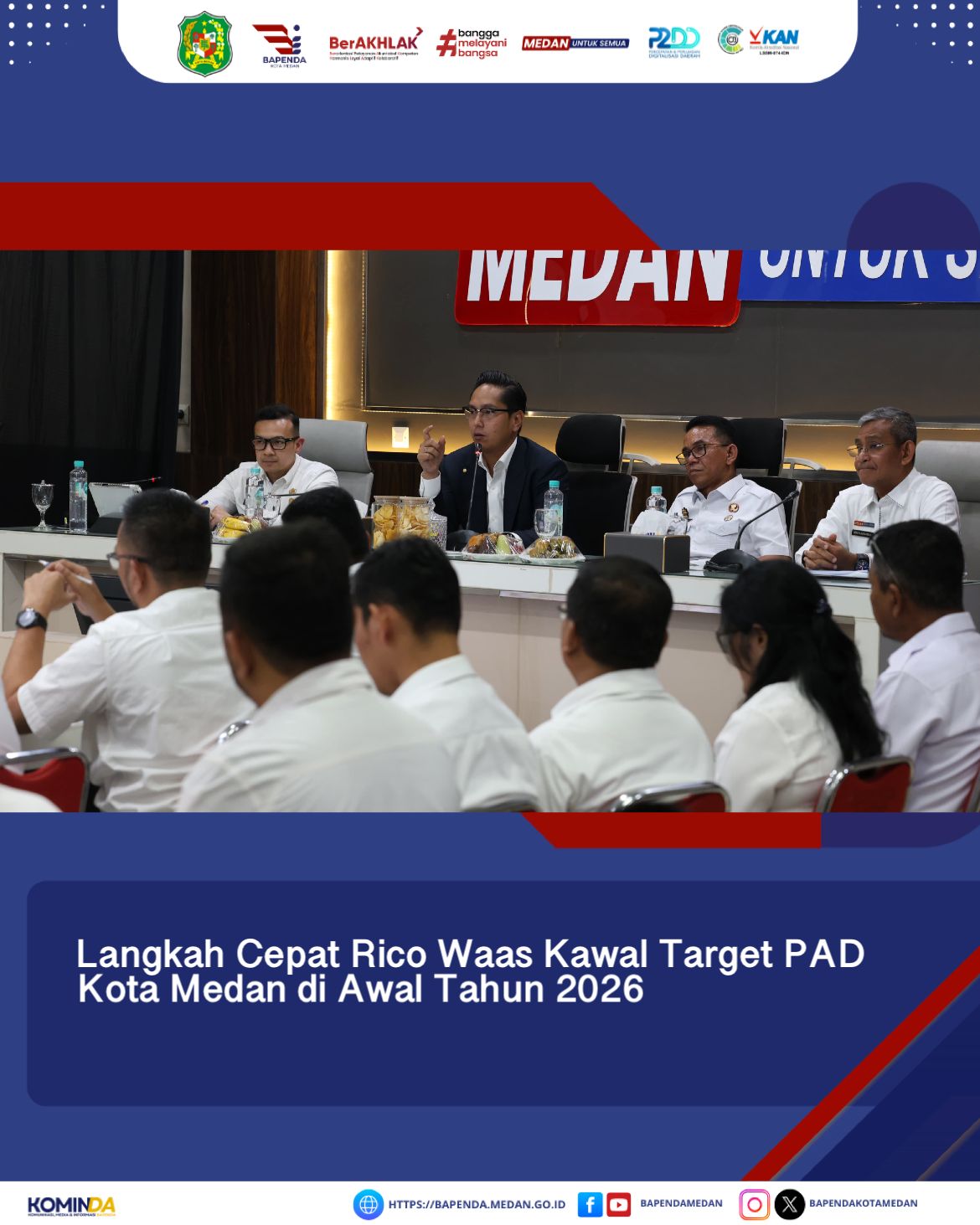 Langkah Cepat Rico Waas Kawal Target PAD Kota Medan di Awal Tahun 2026