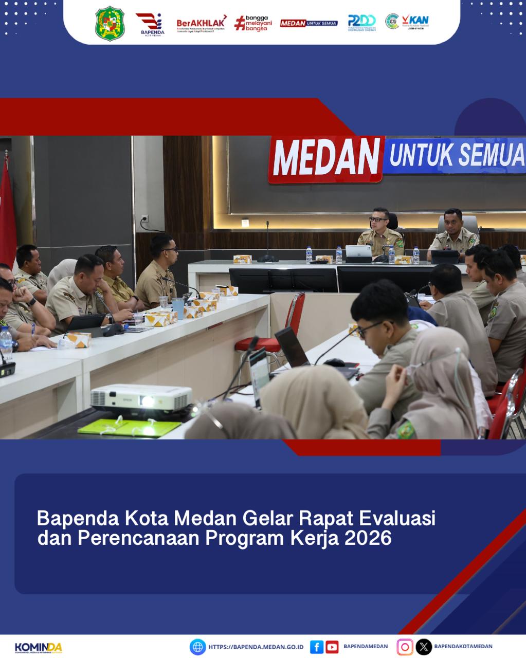 Bapenda Kota Medan Gelar Rapat Evaluasi dan Perencanaan Program Kerja 2026