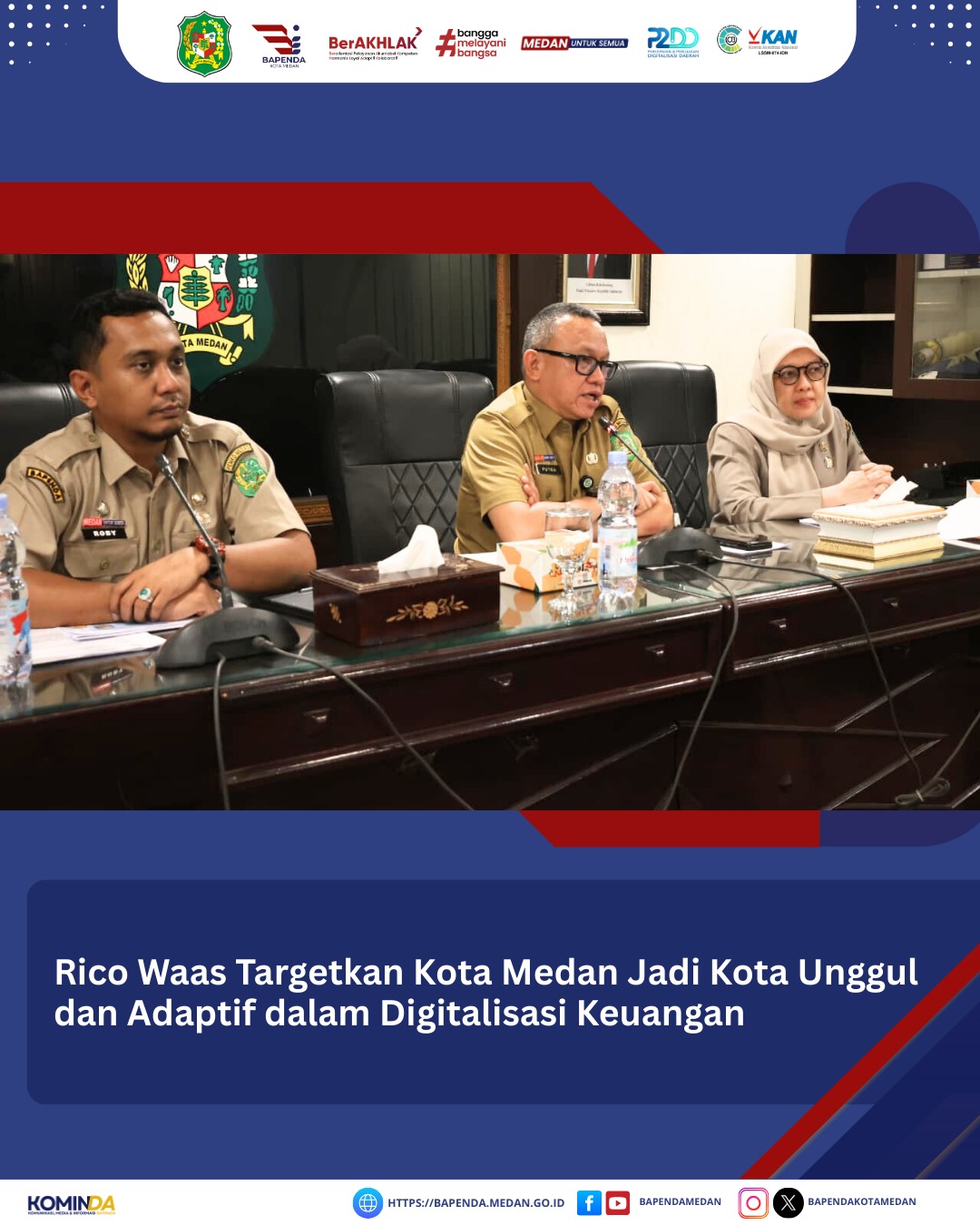 Rico Waas Targetkan Kota Medan Jadi Kota Unggul dan Adaptif dalam Digitalisasi Keuangan