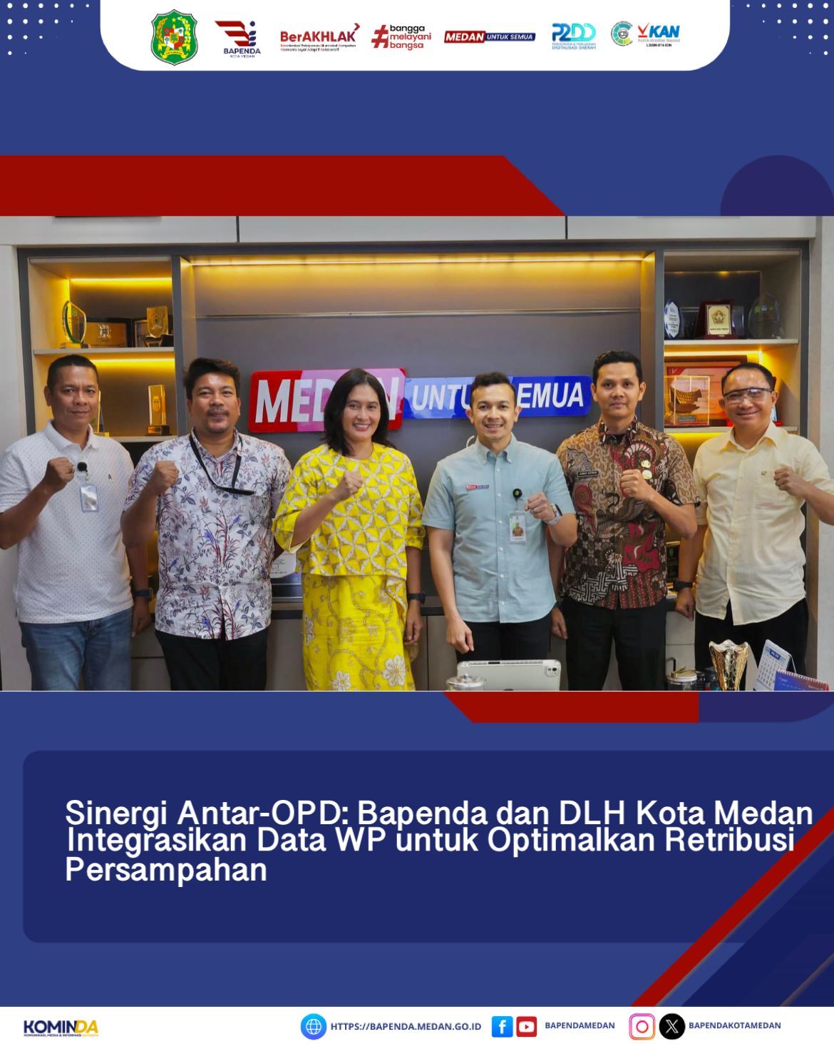 Sinergi Antar-OPD: Bapenda dan DLH Kota Medan Integrasikan Data WP untuk Optimalkan Retribusi Persampahan