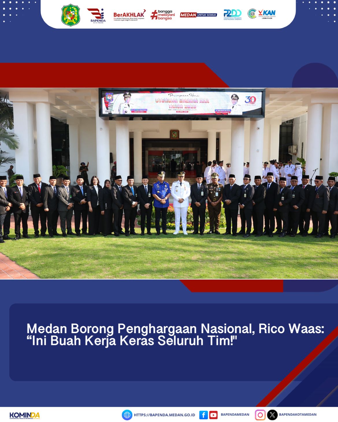 Medan Borong Penghargaan Nasional, Rico Waas: "Ini Buah Kerja Keras Seluruh Tim!"